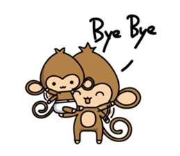 Happy monkeys sticker #9486724