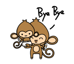 Happy monkeys sticker #9486724