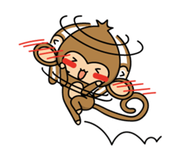 Happy monkeys sticker #9486732
