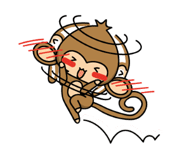 Happy monkeys sticker #9486732