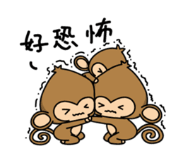 Happy monkeys sticker #9486733