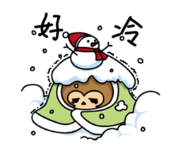 Happy monkeys sticker #9486734