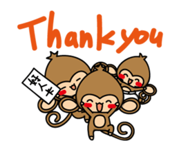 Happy monkeys sticker #9486735