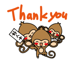 Happy monkeys sticker #9486735