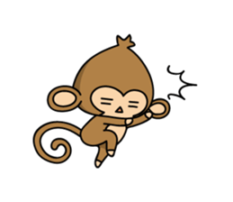 Happy monkeys sticker #9486737