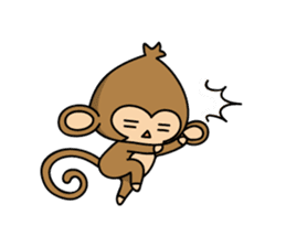 Happy monkeys sticker #9486737