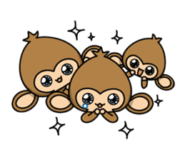 Happy monkeys sticker #9486743