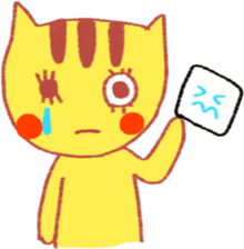 Yellow cat "Toraneko nekoko"2 sticker #9487711