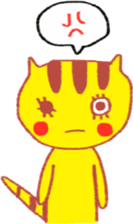 Yellow cat "Toraneko nekoko"2 sticker #9487712