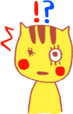 Yellow cat "Toraneko nekoko"2 sticker #9487713