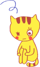 Yellow cat "Toraneko nekoko"2 sticker #9487717