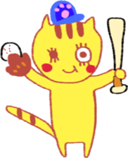 Yellow cat "Toraneko nekoko"2 sticker #9487723