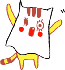 Yellow cat "Toraneko nekoko"2 sticker #9487734
