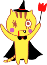 Yellow cat "Toraneko nekoko"2 sticker #9487735