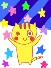 Yellow cat "Toraneko nekoko"2 sticker #9487741