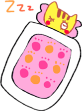 Yellow cat "Toraneko nekoko"2 sticker #9487742