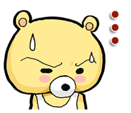It is a sticker of Strange bear. sticker #9487899