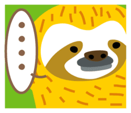 Sloth of the poker face sticker #9488186