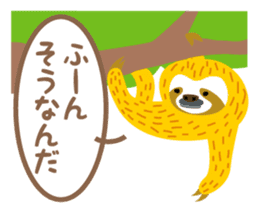 Sloth of the poker face sticker #9488188