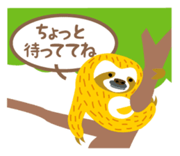 Sloth of the poker face sticker #9488193