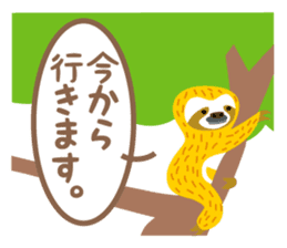 Sloth of the poker face sticker #9488194