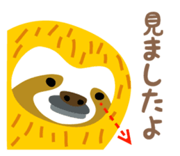 Sloth of the poker face sticker #9488204