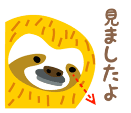 Sloth of the poker face sticker #9488204