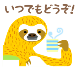Sloth of the poker face sticker #9488212