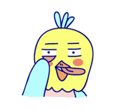 Mr. cute parrot sticker #9488806