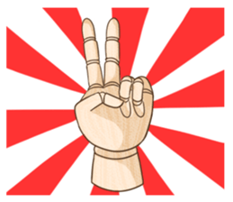 Wooden doll's daily life sticker #9489562