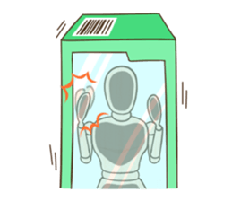 Wooden doll's daily life sticker #9489565