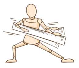 Wooden doll's daily life sticker #9489579