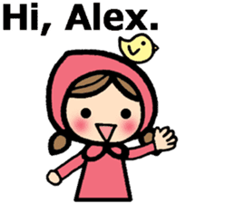 Stickers for Alex (English) sticker #9489944