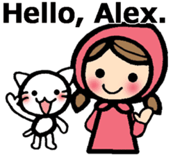 Stickers for Alex (English) sticker #9489945