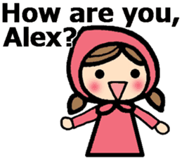 Stickers for Alex (English) sticker #9489946