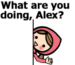 Stickers for Alex (English) sticker #9489947