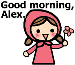 Stickers for Alex (English) sticker #9489948