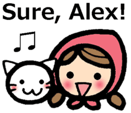 Stickers for Alex (English) sticker #9489952