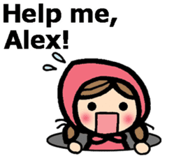 Stickers for Alex (English) sticker #9489960