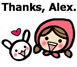 Stickers for Alex (English) sticker #9489961