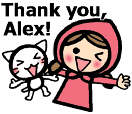Stickers for Alex (English) sticker #9489962
