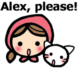 Stickers for Alex (English) sticker #9489964