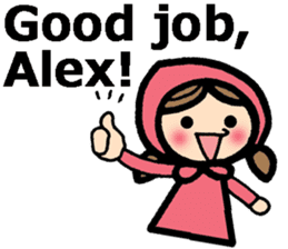 Stickers for Alex (English) sticker #9489967