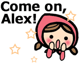 Stickers for Alex (English) sticker #9489968