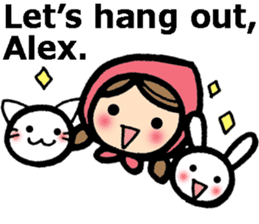 Stickers for Alex (English) sticker #9489973