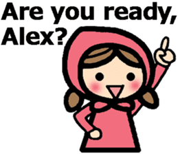 Stickers for Alex (English) sticker #9489974