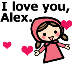 Stickers for Alex (English) sticker #9489977