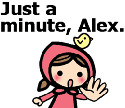 Stickers for Alex (English) sticker #9489978