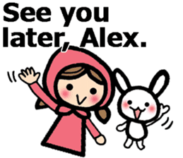 Stickers for Alex (English) sticker #9489979