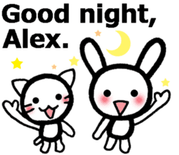 Stickers for Alex (English) sticker #9489980